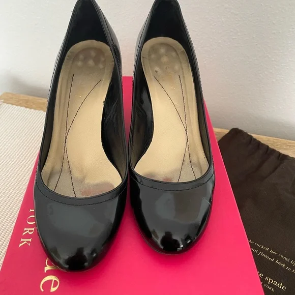 Kate Spade Patent Leather Marli Wedges - Picture 2 of 6